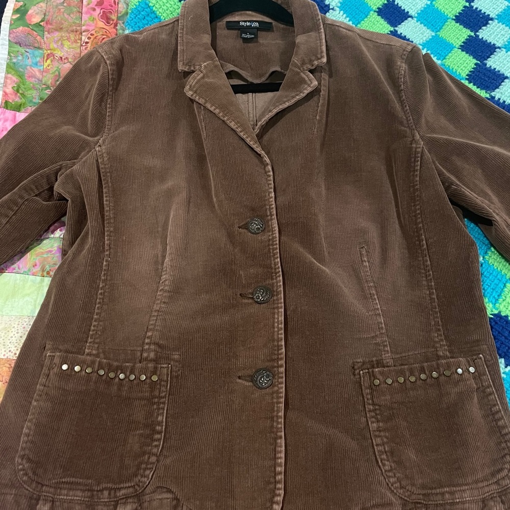 Brown corduroy jacket